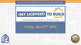 Get Licensed to Build Workshop Episode #12
