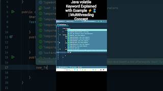 Java volatile Keyword Explained with Example ⚡🧵 | Multithreading Concept