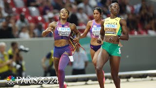 Sha'Carri survives "semi of death" to clinch 200m finals spot with Shericka Jackson | NBC Sports
