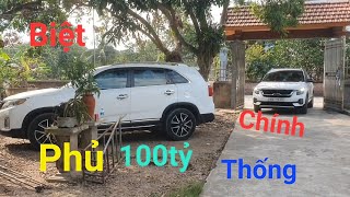 Chính Thống Về thăm biệt phủ chiêm ngưỡng ngôi nhà cổ 100tỷ xe oto đầy sân