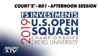 U.S. Open 2019 - Rd 1 Afternoon Session - Racquet Club Court E