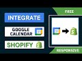 Integrate Google Calendar on you Shopify Page | Free | Responsive