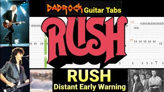 Distant Early Warning - RUSH - Guitar + Bass TABS Lesson