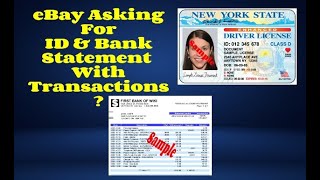 eBay Asking For Drivers ID \u0026 Bank Statement Managed Payments Hold ?