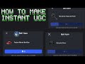 How To Make Instant Ugc Script Roblox