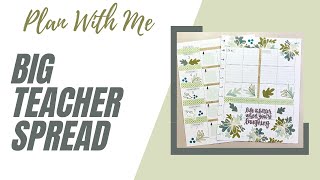 Plan With Me | Big Teacher Spread