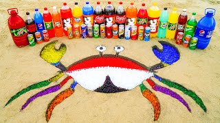 How to make Rainbow Сrab with Orbeez, Big Pepsi, Mtn Dew, Coca Cola, Popular Sodas and Mentos