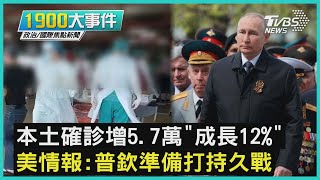 本土確診增5.7萬「成長12%」 美情報:普欽準備打持久戰｜1900大事件｜TVBS新聞｜20220511