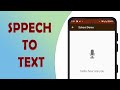 Voice Recognization | Speech to text in android studio | Convert Voice into text in android studio