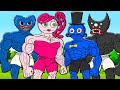 ALL SERIES MUSCLE POPPY PLAYTIME! MUSCLE DADDY LONGLEGS VS MUSCLE MOMMY LONGLEGS! Cartoon Animation