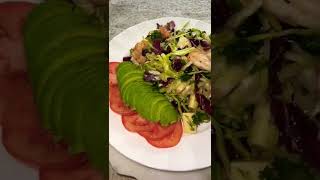 More healthy salads #salad #seafood #cranberries #healthyfood #keto #lowcarb