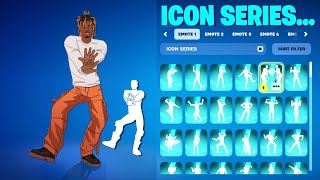 ALL FORTNITE ICON SERIES DANCES & EMOTES