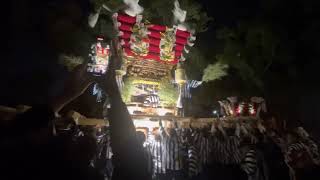 日下 太鼓台 差し 石切劔箭神社 秋祭り