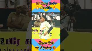 Tamilnadu Young Raising Player Karthika 5 Points Raid at Khelo India Match #GirlsKabaddi #kabaddi