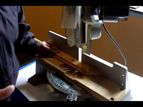 How To Operate An Electric Miter Saw For Beginners - YouTube