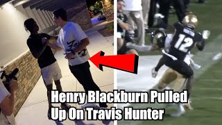 Travis Hunter PULLED UP On By Henry Blackburn After VICIOUS HIT | Deion Sanders Colorado