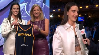 Caitlin Clark drafted pick 1 overall to Indiana Fever in the WNBA Draft 2024