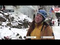 czech ice climbers practice on artificial wall as temperatures slump suvarna news