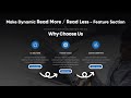 How to Make Multiple Read More / Read Less Button by jQuery | Dynamic Feature Section Using HTML CSS