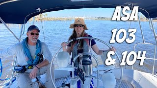 Our Boat Got Stuck! (ASA 103 Basic Coastal Cruising and 104 Bareboat Cruising  Learn to Sail)