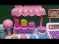 cute pink ice cream store cash register satisfying with unboxing compilation toys asmr review toys