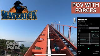 Maverick POV with Forces! | Cedar Point Intamin Blitz Coaster