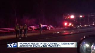 Woman killed in accident involving Maserati