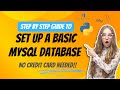 Create a free mySQL database online using python: INSERT, UPDATE, SELECT & DELETE
