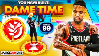 THIS DAMIAN LILLARD “DAME TIME” BUILD IS UNSTOPPABLE in NBA 2K23!