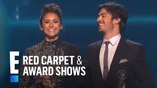 PCA for Favorite On-Screen Chemistry is Nina Dobrev and Ian Somerhalder | E! People's Choice Awards