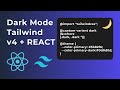 Enable Dark Mode in React using Tailwind CSS V4 2025