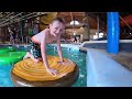 I Set A New Record On The Frog Bog Log Walk At The Great Wolf Lodge Water Park Jumping The Lily Pads