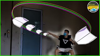 How To Make Paper Plane Boomerangs #02. DIY Airplane Fly Come Back