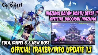 WEW  Bocoran INAZUMA !!! New Artifak & 3 New BOSS Monster - Genshin Impact UPDATE 1.5