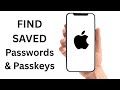 How To Find Saved Passwords & Passkeys In The Password App On iPhone & iPad