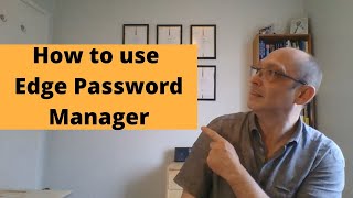 Edge password manager how to