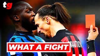 Zlatan Ibrahimovic vs Inter!Fight with Lukaku, Red card