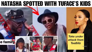 IT’S CONFIRMED! TUFACE IDIBIA flaunts NATASHA with HIS KIDS present!! Toke Makinwa under fire AGAIN