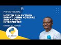 How To Run A Python Script With Notepad | Python for beginners