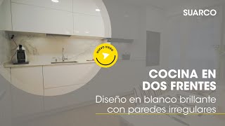 💥 Descubre la Cocina blanca en dos frentes: Diseño, Almacenaje y Personalización Total 💥