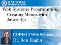 Web  Programming - Creating menus with JavaScript