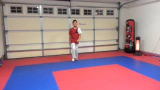 Taekwondo Palgwe Poomsae 1-8   by James Hollywood Chua 8 years old Fresno Martial Arts