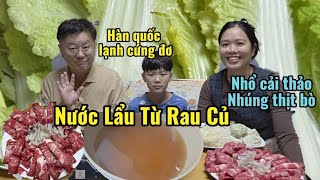 Hàn quốc lạnh cứng đơ Nhổ cải thảo nhúng lẩu thịt bò