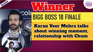 Bigg Boss 18 Finale: Karan Veer Mehra talks about winning moment, relationship with Chum