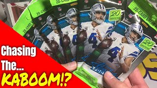 Chasing The KABOOM With 5 Jumbo 2020 Absolute Football Packs | SO Many Rookie Cards In These!