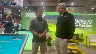 Seth Jones visits SePro at the 2025 GCSAA Conference and Trade Show