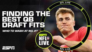 PUTTING TOGETHER THE QB DRAFT PUZZLE 👀 Which QB fits where? | NFL Live