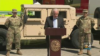 Miami-Dade County Mayor Carlos Gimenez Holds Press Conference On COVID-19