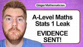 URGENT: I Sent the Stats 1 LEAK Evidence to Cambridge (9709/52)