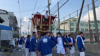 令和4年7月10日大地布団太鼓試験担ぎ　巽神社夏祭り